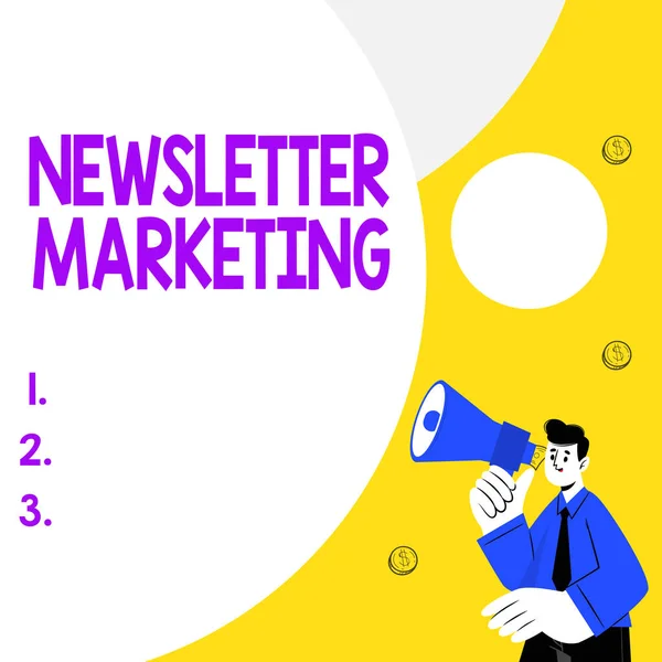 Εγγραφή εμφάνισης κειμένου Newsletter Marketing. Έννοια πράξη φωτογραφία της αποστολής εμπορικών μηνυμάτων στον πελάτη Περίληψη Εμφάνιση διαφορετική μέθοδο δακτυλογράφησης, Πληκτρολόγιο Επεξεργασία δεδομένων — Φωτογραφία Αρχείου