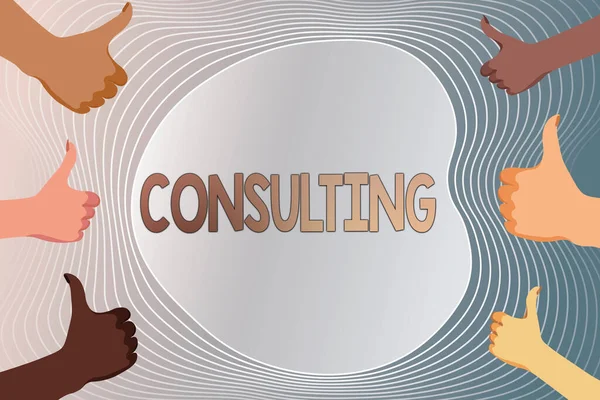 Conceptual display Consulting. Business idea engaged in giving expert advice to experts or technicians Creating And Sending Email Message Online, Data Processing Jobs — Stock Photo, Image