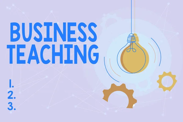 Inspiration showing sign Business Teaching. Concept meaning teaching the skills and operation of the business industry Critical And Logical Thinking Concept, Abstract Bright Ideas And Designs