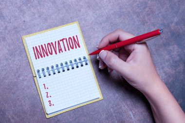 El yazısı yeniliği. Yeni fikir yaratıcı fikirler için kelime Araç biçiminde taze hayal gücü Yeni Kontrat İmzalama Ev Sigortası Kredi Anlaşmaları Kurulumu