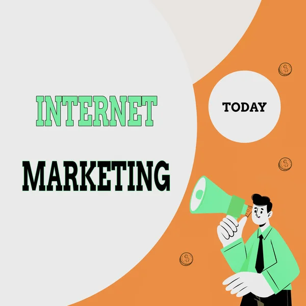 Κείμενο που δείχνει έμπνευση Internet Marketing. Internet Concept drive direct sales of products via electronic commerce Περίληψη Εμφάνιση διαφορετικής μεθόδου πληκτρολόγησης, επεξεργασία δεδομένων πληκτρολογίου — Φωτογραφία Αρχείου