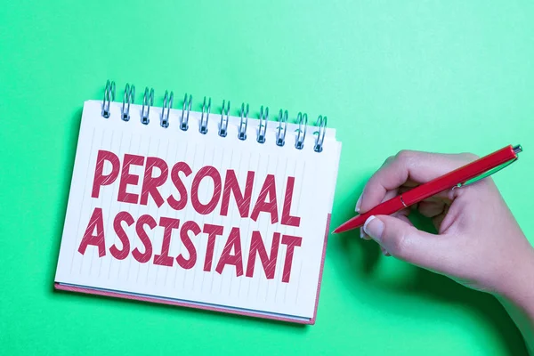 Hand writing sign Personal Assistant. Conceptual photo administrative assistant working exclusively for a person Brainstorming Problems And Solutions Asking Relevant Questions — Stock Photo, Image