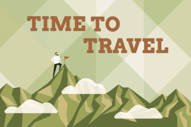 Zaman Yolculuğu 'nu gösteren mesaj işareti. Kavramsal fotoğraf toplama anları eski yöntemler yeni kapıları açmaz. Hadi gidip keşfedelim. Hedefe Ulaşmak ve Ulaşmak, Sıkı Çalışmanın Sonuçları