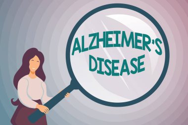 El yazısı işareti Alzheimer Hastalıktır. Yaşlılıkta meydana gelen gelişmiş zihinsel bozulma, soyut soruşturma ve ipuçları bulma, cevap arayışı.