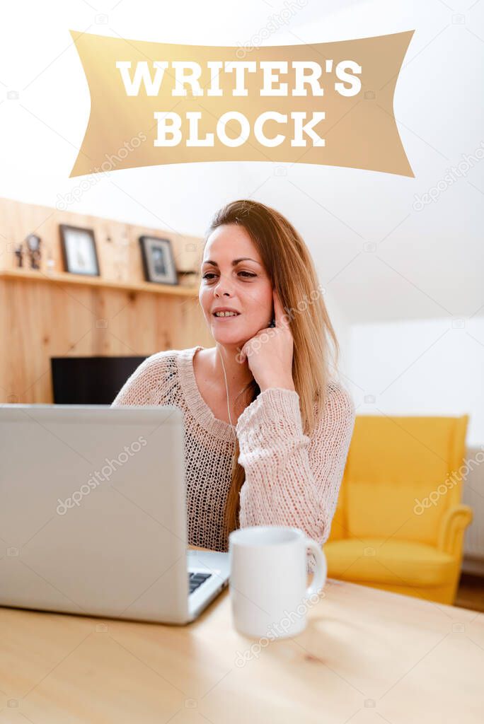 Writing displaying text Writer S Block. Internet Concept Condition of being unable to think of what to write Social Media Influencer Creating Online Presence, Video Blog Ideas