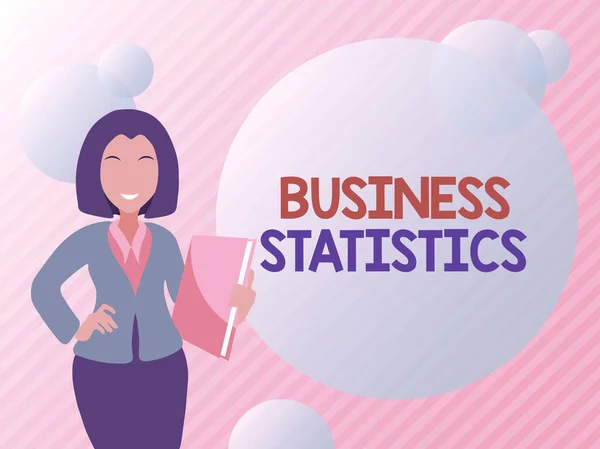 Inspiration showing sign Business Statistics. Business idea Science of intelligent decision making in the business Abstract Discussing Important News, Explaining And Reporting Concept — Stock Photo, Image