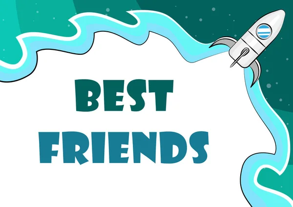 Das Schreiben von Anzeigetext Best Friends. Geschäftsansatz Eine Person, die Sie über andere Personen schätzen Forever Buddies Eingabe von Computer-Programmiercodes, Erstellen neuer digitaler Anwendungen — Stockfoto