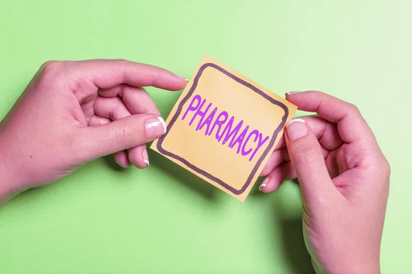 Conceptual display Pharmacy. Business showcase the practice of prescription drug preparation and dispensing Brainstorming Problems And Solutions Asking Relevant Questions — Stock Photo, Image