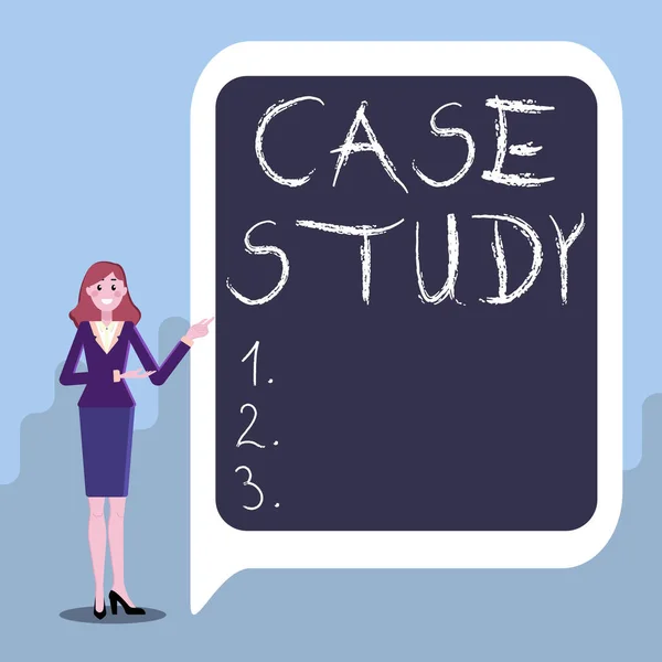 Writing displaying text Case Study. Concept meaning analysis and a specific research design for examining a problem Displaying Important Informations, Presentation Of New Ideas — Stock Photo, Image