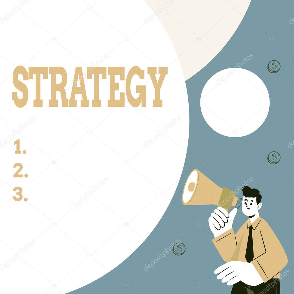 Inspiration showing sign Strategy. Internet Concept action plan or strategy designed to achieve an overall goal Abstract Displaying Different Typing Method, Keyboard Data Processing