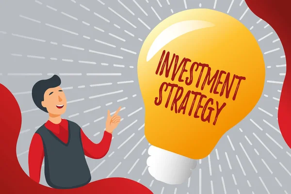Έμπνευση που δείχνει σημάδι Επενδυτική Στρατηγική. Business showcase the systematic plan to allocation investable assets Συλλογή Εκπαιδευτικών Εγγράφων Online, Συμπληρώνοντας Ερωτήσεις — Φωτογραφία Αρχείου