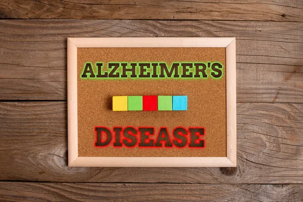 Text showing inspiration Alzheimer S Is Disease. Word Written on Advanced mental deterioration that occur in old age Stack of Sample Cube Rectangular Boxes On Surface Polished With Multi-Colour — Zdjęcie stockowe