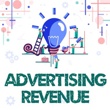 İlham verici Reklam Gelirlerini gösteren bir metin. Daha İyi Sonuçlar İçin Birlikte Çalışmak, Grup Çabası Konsepti, reklam alanı veya zaman soyutlamasından kazandıkları iş konsepti