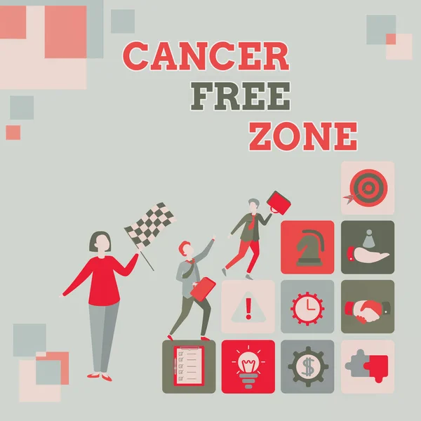 Texto mostrando inspiração Cancer Free Zone. Conceito que significa apoiar os pacientes com câncer e aumentar a conscientização sobre o câncer Entrando Dados da Ficha de Trabalho do Escritório, Listando Membros Online Registrados — Fotografia de Stock