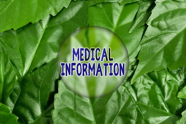 Text caption presenting Medical Information. Internet Concept Healthrelated information of a patient or a person Nature Conservation Ideas, New Environmental Preservation Plans