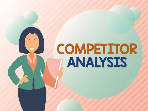 Conceptual caption Competitor Analysis. Business concept assessment of the strengths and weaknesses of rival firm Abstract Discussing Important News, Explaining And Reporting Concept