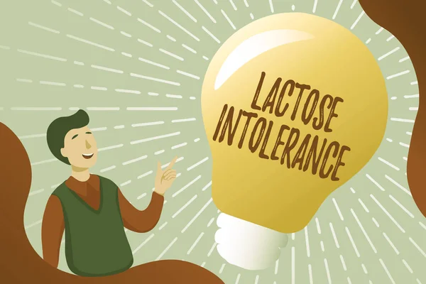 Conceptual display Lactose Intolerance. Business showcase digestive problem where body is unable to digest lactose Gathering Educational Documents Online, Filling Survey Questions