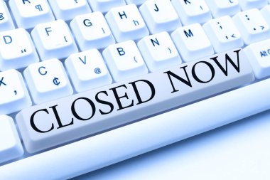 Metin başlığı şimdi kapatıldı. İşletme kavramı ticareti kısa bir süre için durdurdu. İnternet üzerinden alım satım, ürün listeleme.