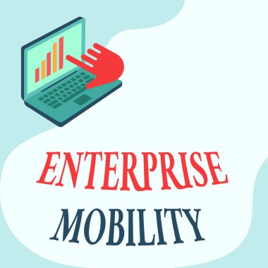 El yazısı Atılgan Hareketi. Çalışanların, Grafik Büyüme Ekranı Gösteren Dizüstü Bilgisayarlı Çizim Ekranı kullanarak uzaktan işlerini yaptıkları anlamına gelen kavram.