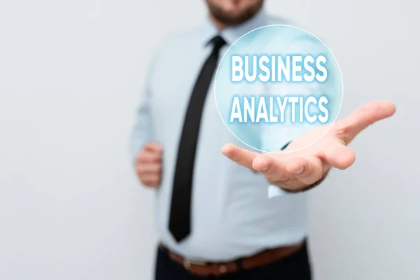 Inspiration showing sign Business Analytics. Business showcase methodical exploration of an organization s is data Presenting New Plans And Ideas Demonstrating Planning Process — Fotografia de Stock