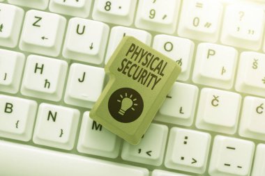 Text caption presenting Physical Security. Word for designed to deny unauthorized access to facilities Connecting With Online Friends, Making Acquaintances On The Internet