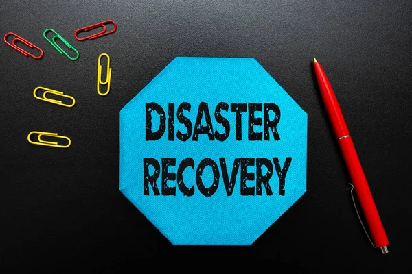 Sign displaying Disaster Recovery. Business concept helping showing affected by a serious damaging event Thinking New Bright Ideas Renewing Creativity And Inspiration — Stock Photo, Image