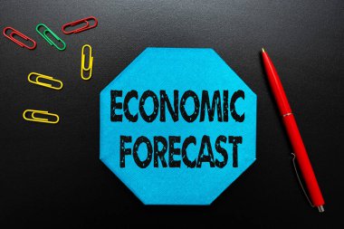 Handwriting text Economic Forecast. Business approach attempting to predict the future condition of the economy Thinking New Bright Ideas Renewing Creativity And Inspiration
