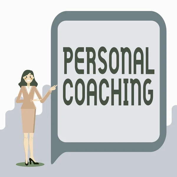 Inspiration showing sign Personal Coaching. Word for relationship agreement between a client and a coach Displaying Important Informations, Presentation Of New Ideas