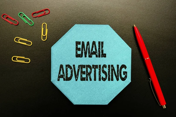 Conceptual display Email Advertising. Business overview act of sending a commercial message to target market Thinking New Bright Ideas Renewing Creativity And Inspiration