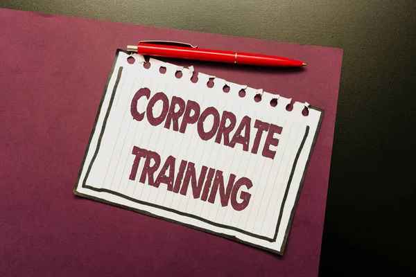 Text caption presenting Corporate Training. Business idea improving the employees performance morale and skills Thinking New Bright Ideas Renewing Creativity And Inspiration