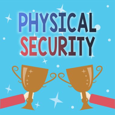 Conceptual caption Physical Security. Internet Concept designed to deny unauthorized access to facilities Abstract Victory Reward Ceremony, Celebrating New Winner Concept