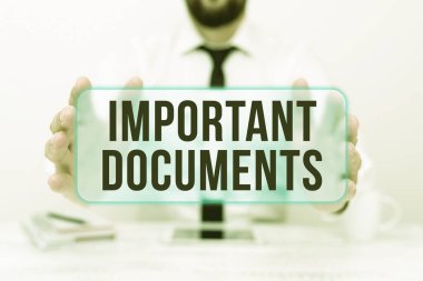 Kavramsal Başlık Önemli Belgeler. İş dünyası, üzerinde 