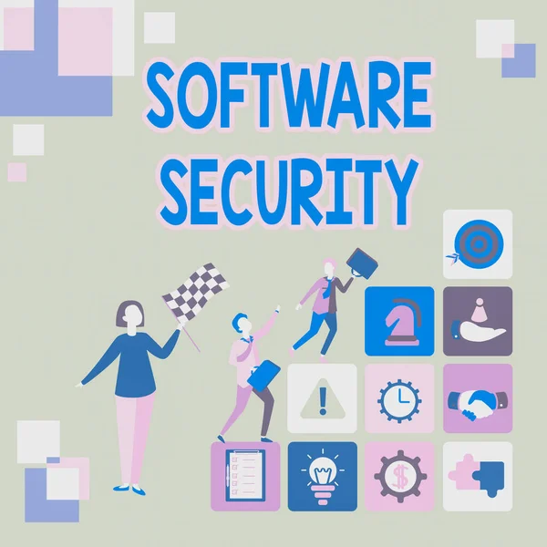 Hand writing sign Software Security. Word Written on implemented to protect software against malicious attack Converting Imaginations Into Typewritten Stories, Registering New Account — Zdjęcie stockowe