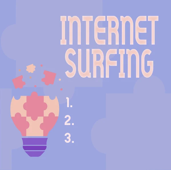 Writing displaying text Internet Surfing. Business concept browsing the Internet Navigating the world wide web Abstract Brainstorming Problem And Solution, Careful Thinking Concept — 图库照片