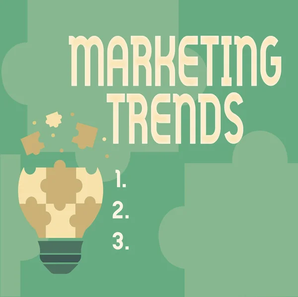 Text showing inspiration Marketing Trends. Word for changes and developments in trading in the market Abstract Brainstorming Problem And Solution, Careful Thinking Concept