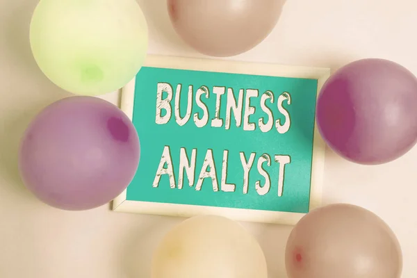 비즈니스 분석가 (Business Analyst) 의 약자이다. 어떤 조직이나 사업 영역을 분석하는 기업 아이디어 colorful Party Invitation Designs Bright Celebration Planning Ideas — 스톡 사진