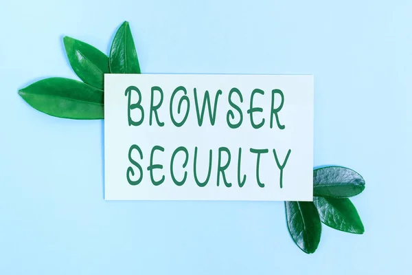 Writing displaying text Browser Security. Business idea security to web browsers in order to protect networked data Nature Theme Presentation Ideas And Designs, Displaying Renewable Materials