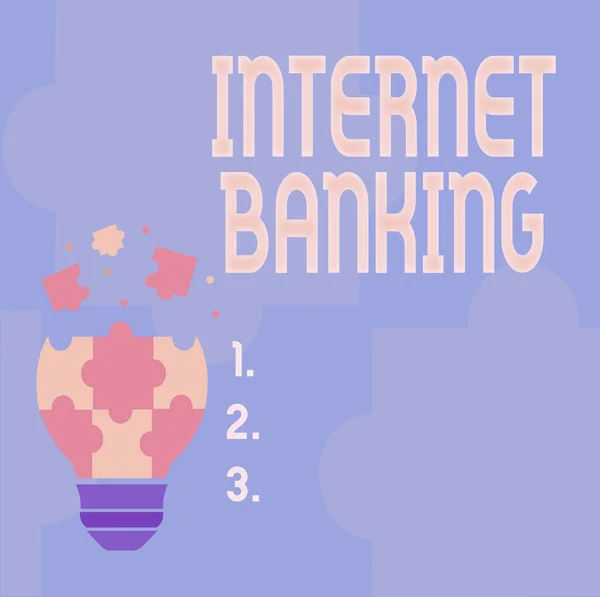 Inspiration showing sign Internet Banking. Internet Concept banking method which transactions conducted electronically Abstract Brainstorming Problem And Solution, Careful Thinking Concept — 图库照片