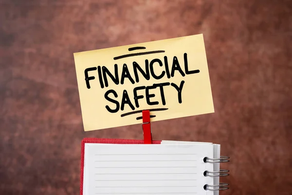 Sign displaying Financial Safety. Business concept enough money saved to cover emergencies and financial goals Brainstorming The New Idea Of Solutions And Answers Seeking More Clues