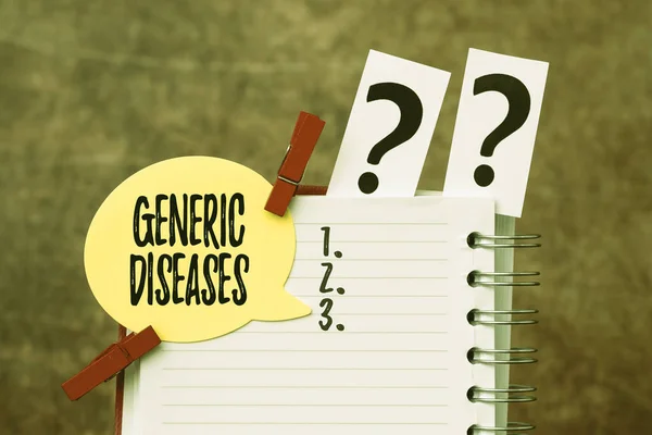 Inspiration showing sign Genetic Diseases. Concept meaning disease caused by an abnormality in an individual s is genome Brainstorming The New Idea Of Solutions And Answers Seeking More Clues