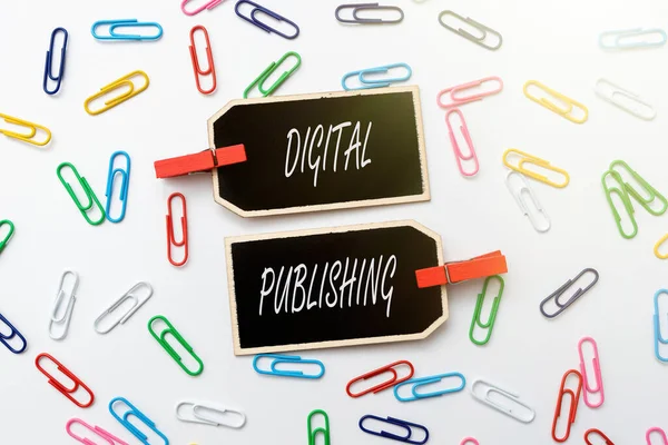 Writing displaying text Digital Publishing. Word Written on content that distributed digitally over the Internet Creative Home Recycling Ideas And Designs Concepts Trash To Cash Idea — Stock Photo, Image