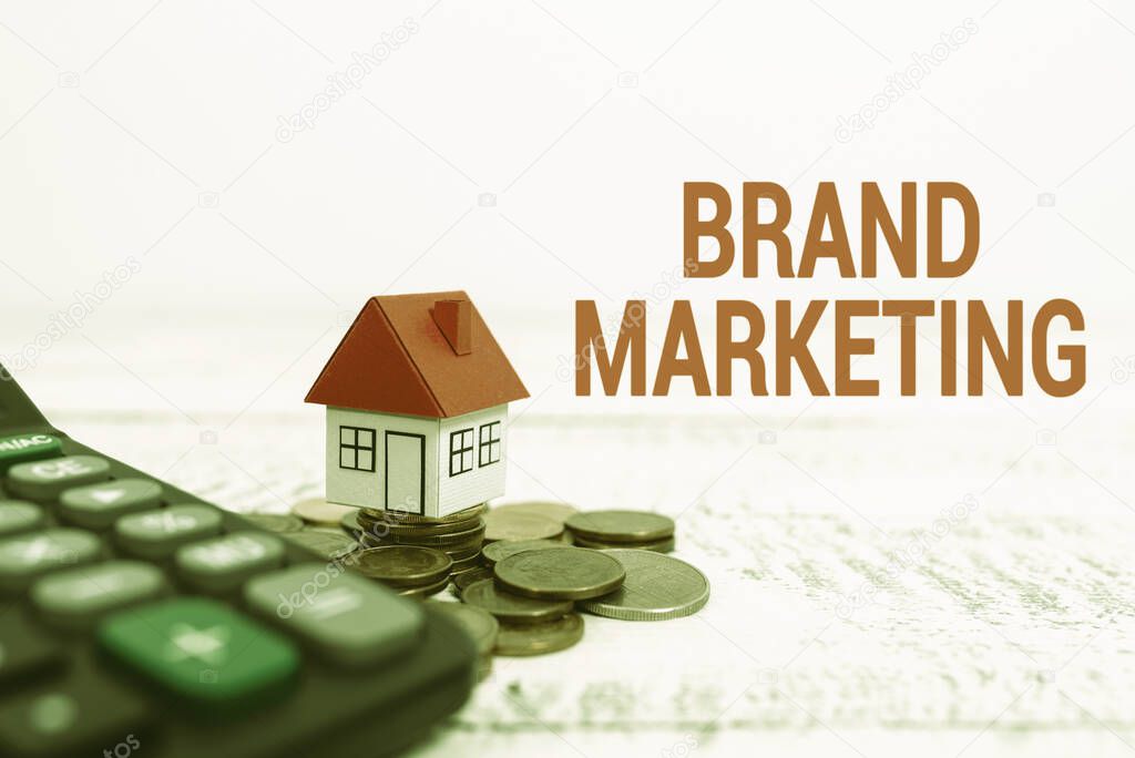 Inspiration showing sign Brand Marketing. Business overview creating a name that identifies and differentiates a product Allocating Savings To Buy New Property, Saving Money To Build House