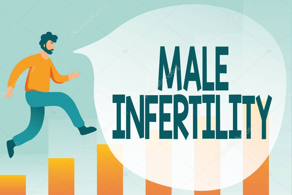 Text showing inspiration Male Infertility. Word for the inability to cause pregnancy in a fertile Debugging Programming Codes, Running And Testing New Computer Program