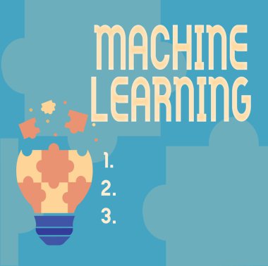 Makine Öğrenmesini sunan metin başlığı. Algoritmalar ve istatistiksel modeller üzerine bilimsel çalışmalar Soyut Beyin Fırtınası Sorunu ve Çözüm, Dikkatli Düşünme Konsepti