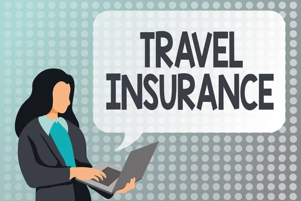 Conceptual caption Travel Insurance. Business showcase covers the costs and losses associated with traveling Studying Programming Languages, Coding And Developing New Video Game — Stock Photo, Image