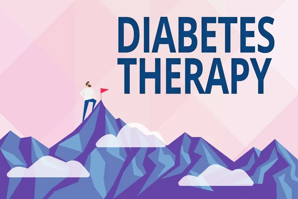 Skriv på för diabetesbehandling. Word for aim to achieve lower average blood glucose results Sammanfattning Att nå och uppnå mål, resultat av hårt arbete Begrepp — Stockfoto