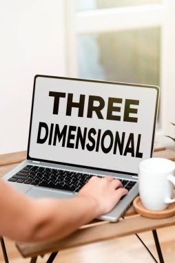 Kavramsal başlık Üç Boyut. Derinliği olan ve uzayda çevrimiçi işlerde döndürülebilen ve insanları uzaktan birbirine bağlayan şeyler.