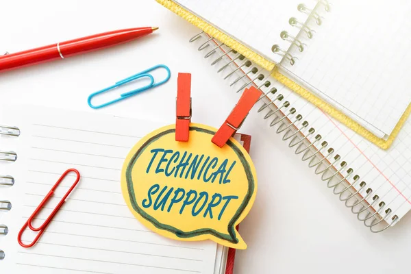 Writing displaying text Technical Support. Business showcase service provided by a hardware or software company Colorful Perpective Positive Thinking Creative Ideas And Inspirations — Stock Photo, Image
