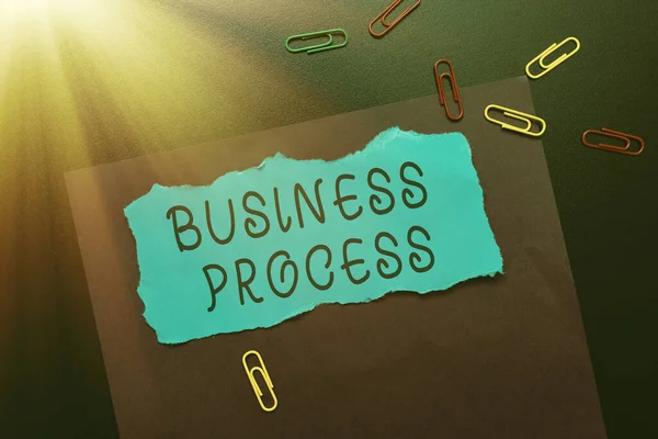 Hand writing sign Business Process. Business idea implemented to accomplish a target organizational goal Thinking New Bright Ideas Renewing Creativity And Inspiration — Stock Photo, Image