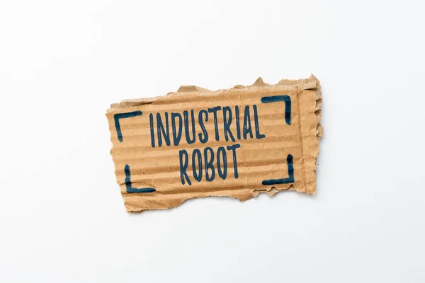 Conceptuele weergave Industriële Robot. Bedrijfsoverzicht robotmechanisme gebruikt bij de fabricage van producten Creative Home Recycling Ideas And Designs Concepts Trash To Cash Idea — Stockfoto
